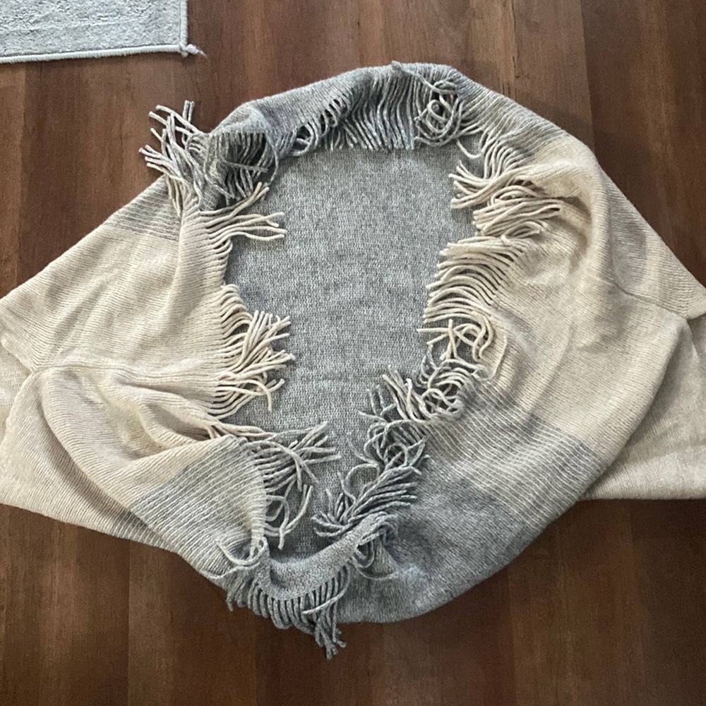 Super soft comfy shawl/cape with sleeves